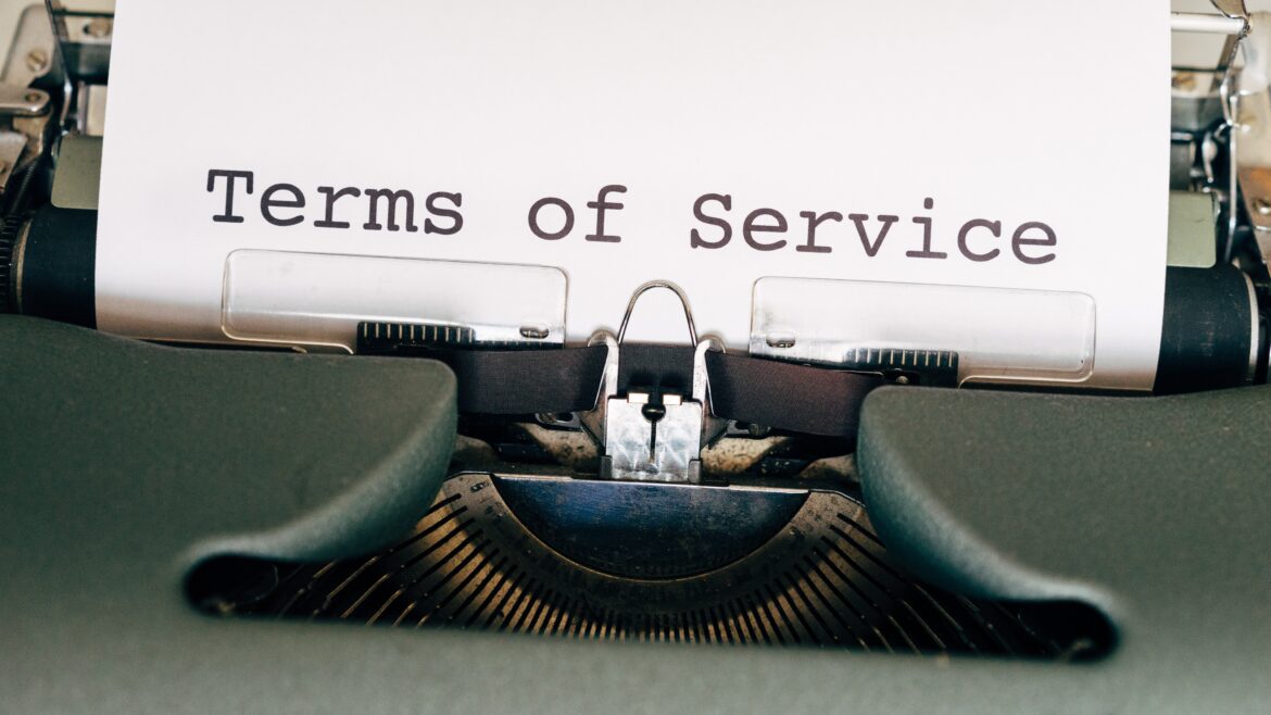 general terms and conditions, law, service